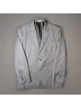 Banana Republic Jacket Blazer Mens 44R Wool Gray